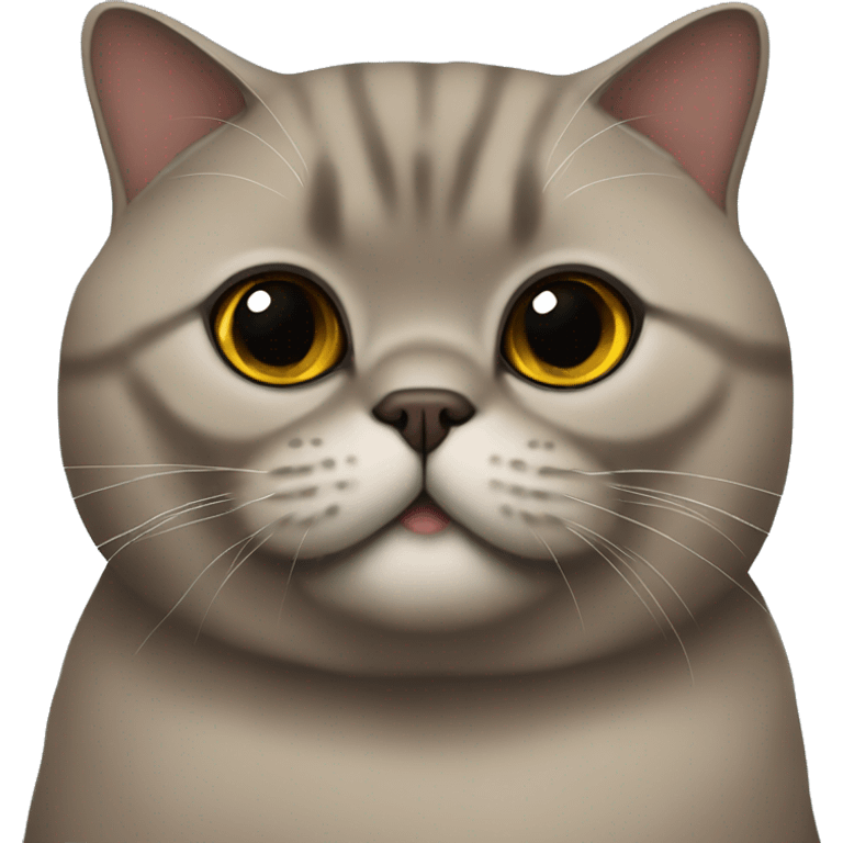 Brown exotic british shorthair emoji