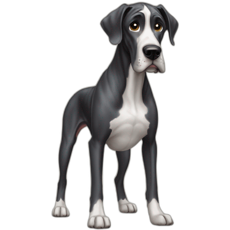 Dog great dane full-height emoji