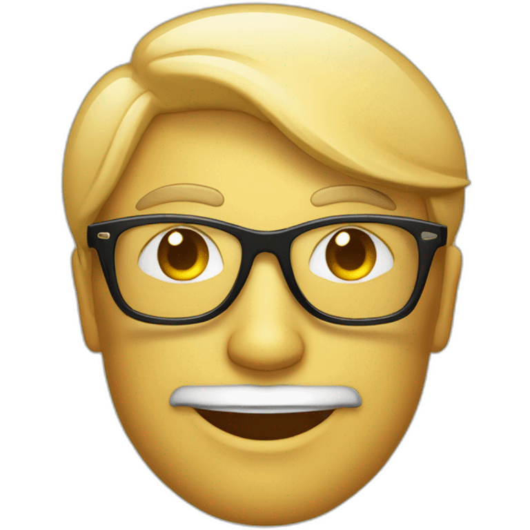 Je suis avec des lunettes de soleil riche emoji