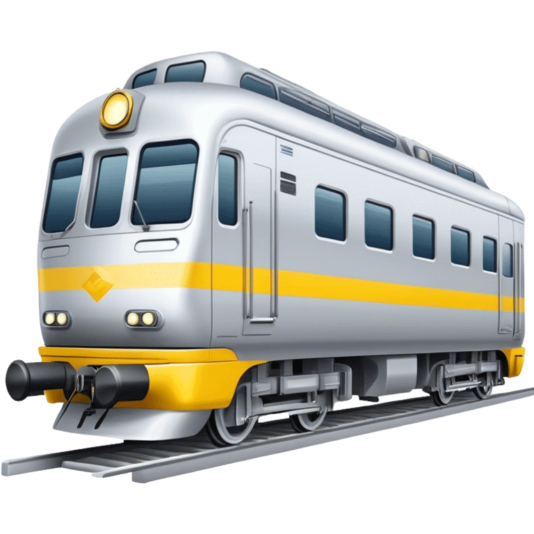 Australian passenger train (Iconic colour: Silver and yellow) emoji