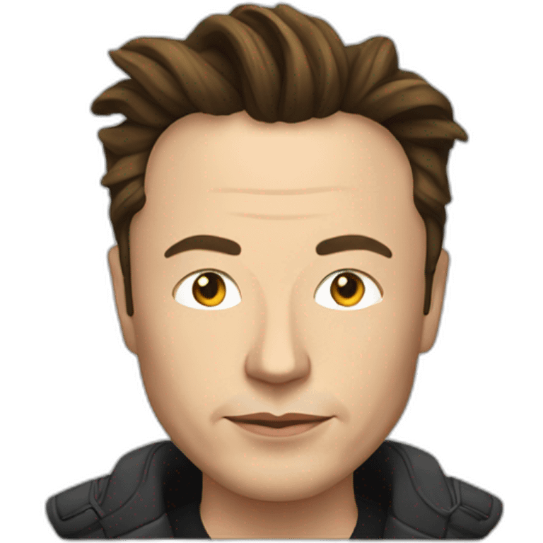 elon musk with rasta cut emoji