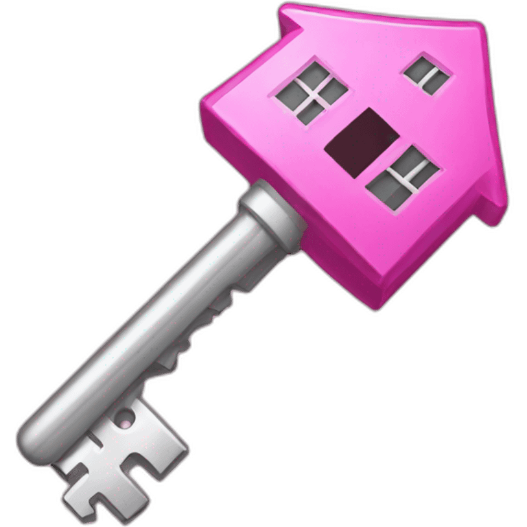 pink-house-key emoji