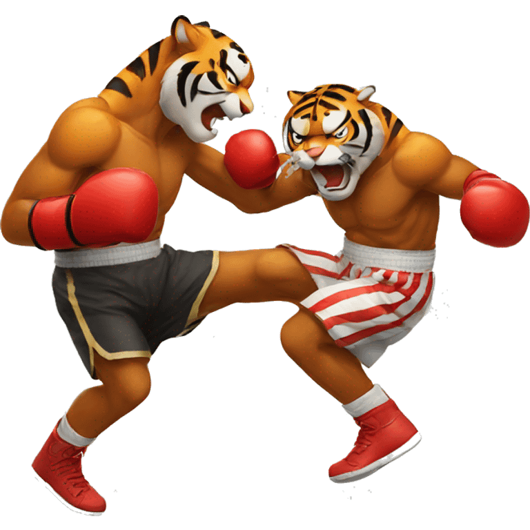 Tiger boxing emoji