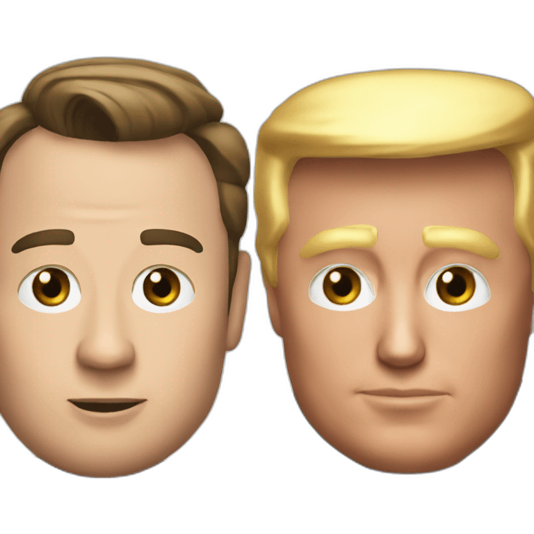 Trump and Elon musk emoji