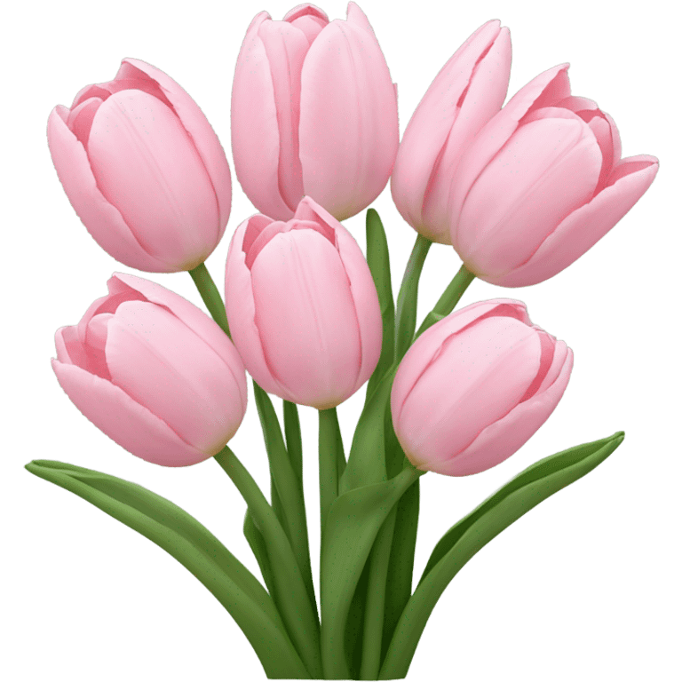 light pink tulip bunch  emoji