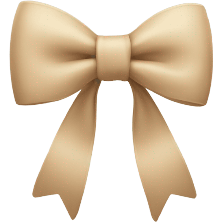 beige bow emoji