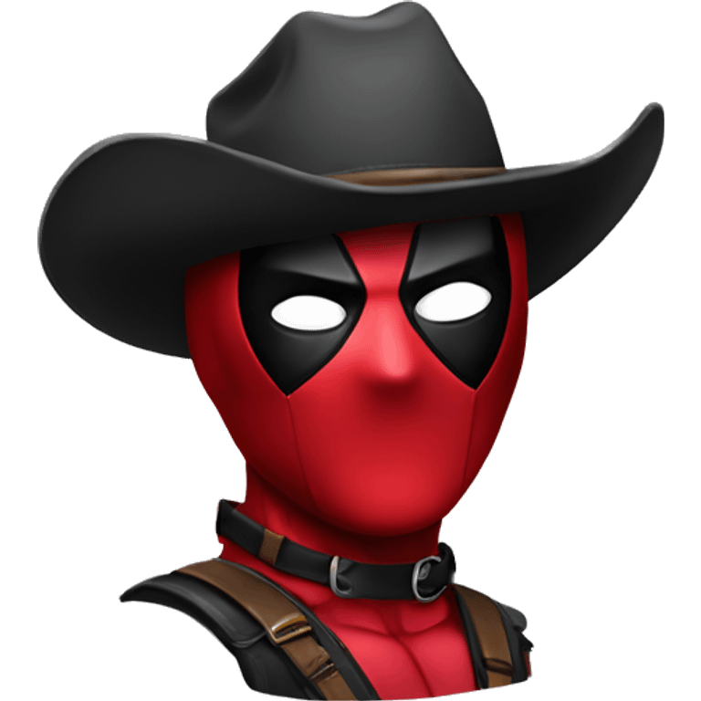 deadpool with cowboy hat emoji