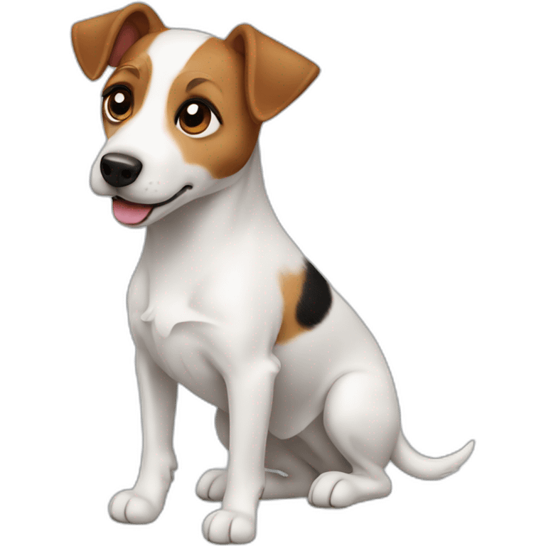 dog Jack Russell Terrier full body emoji