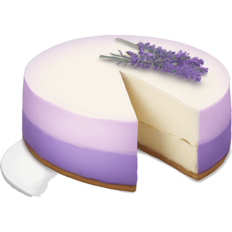 Lavender cheesecake  emoji