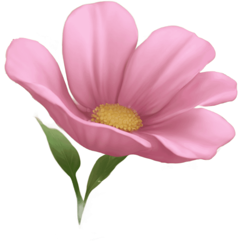 Realistic Open book with light pink flower inside emoji