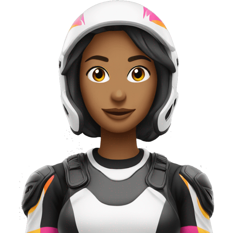 motocross women emoji