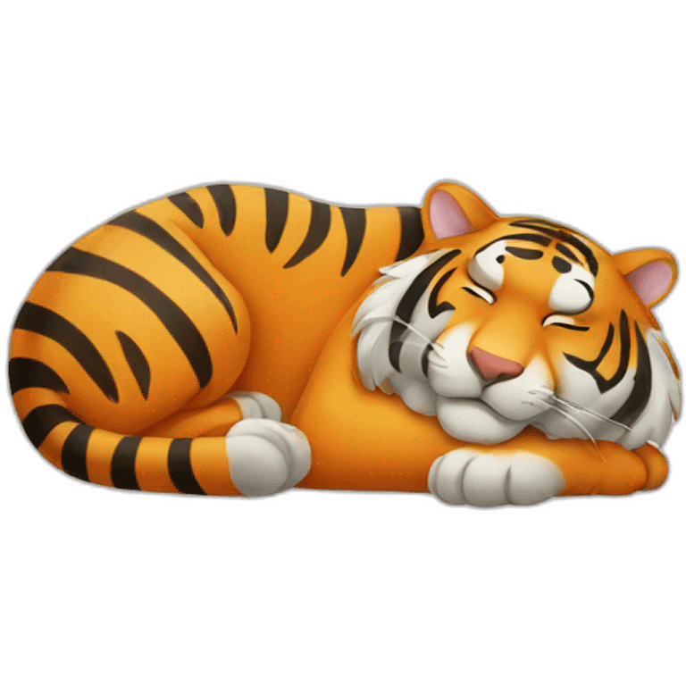 Tiger-sleeping emoji