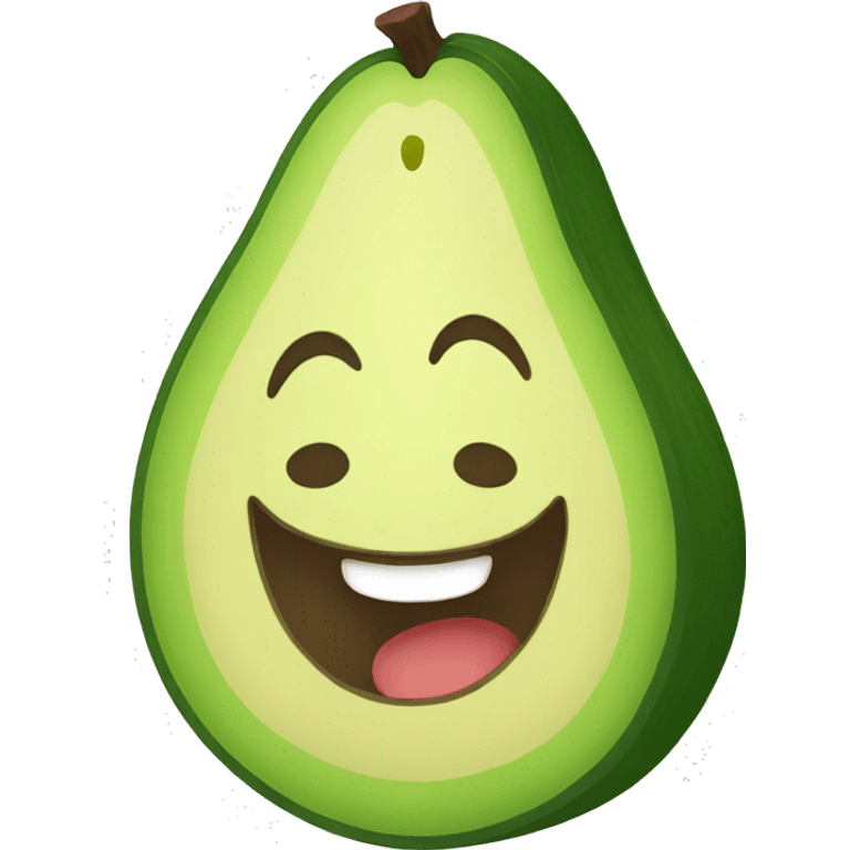 happy avocado emoji