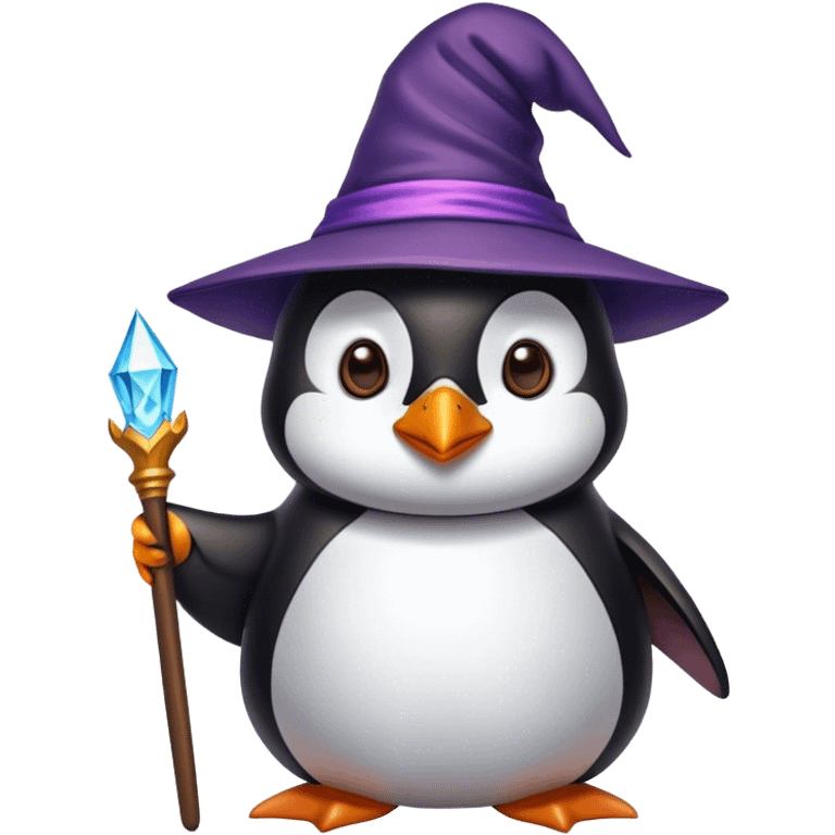 Penguin Wizard emoji