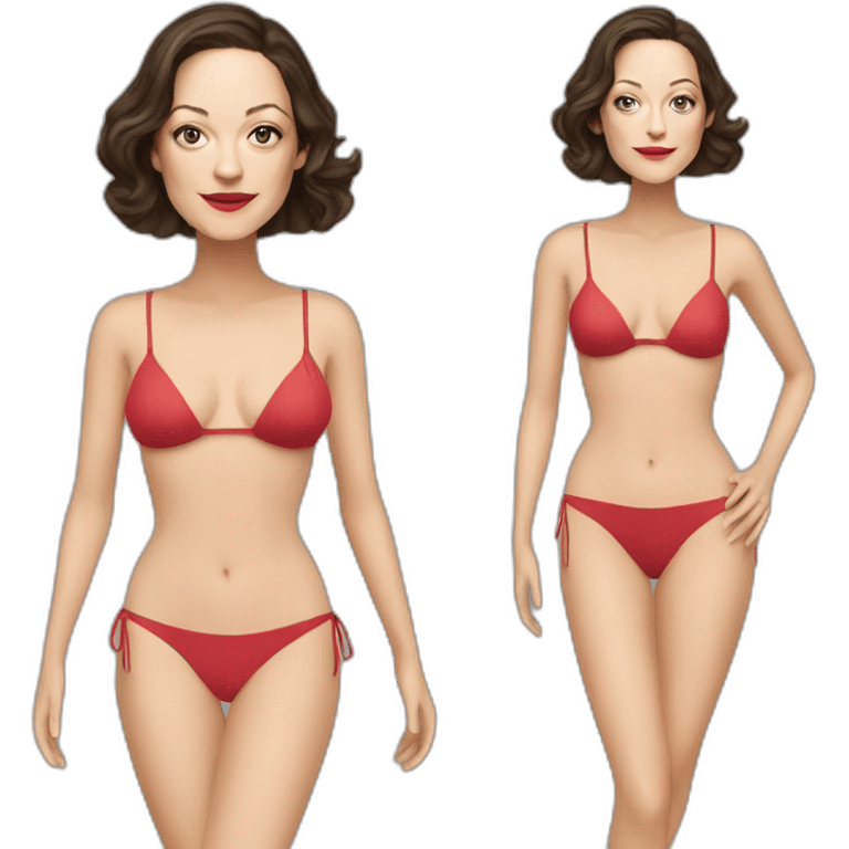 marion cotillard wearing a bikini emoji