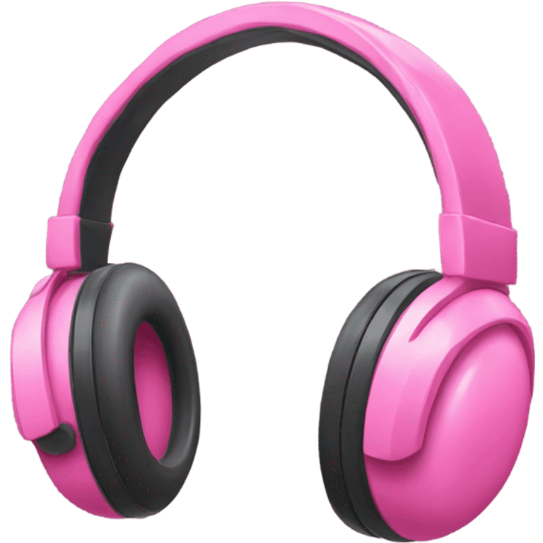 pink headset emoji