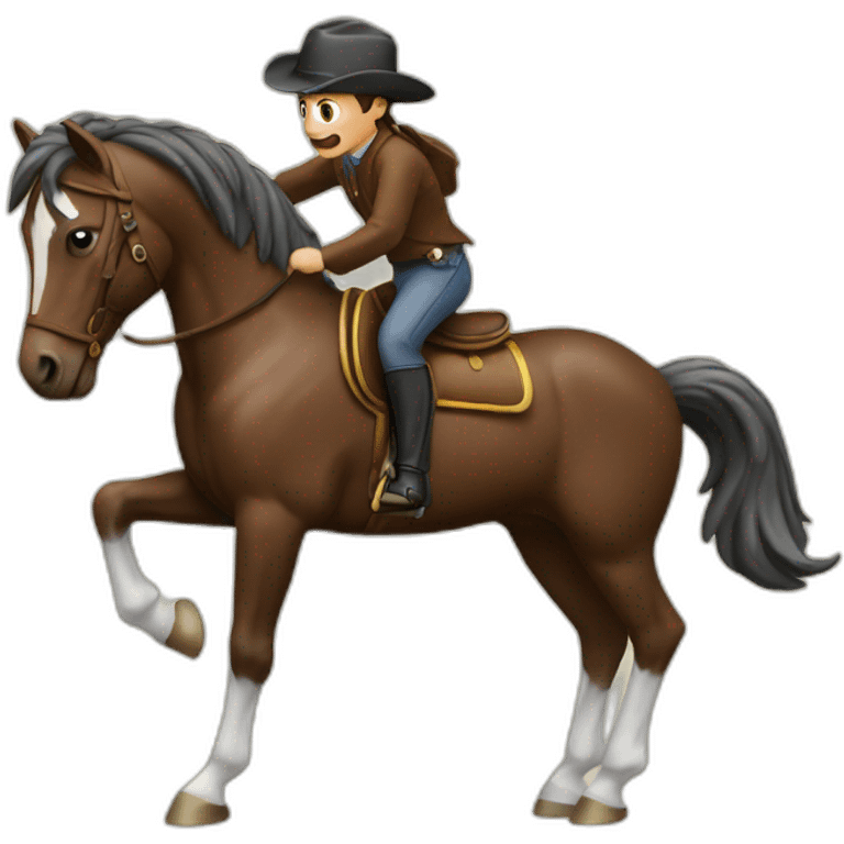 cheval qui saute emoji