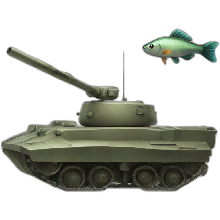 Tank whit fish emoji