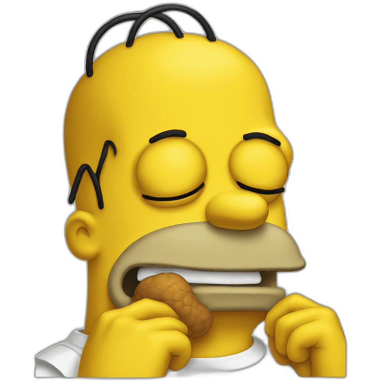 Homer simpson qui pleure emoji