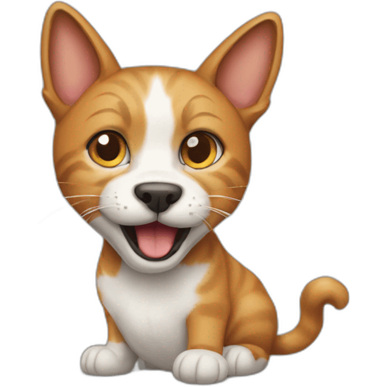 cat talking dog emoji