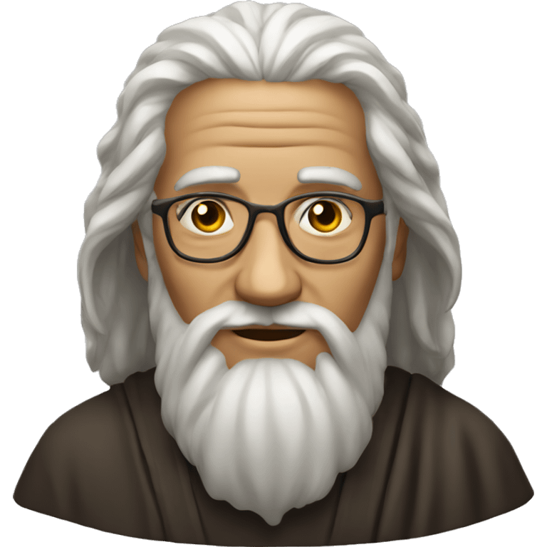 A male, old but good looking spiritual master emoji