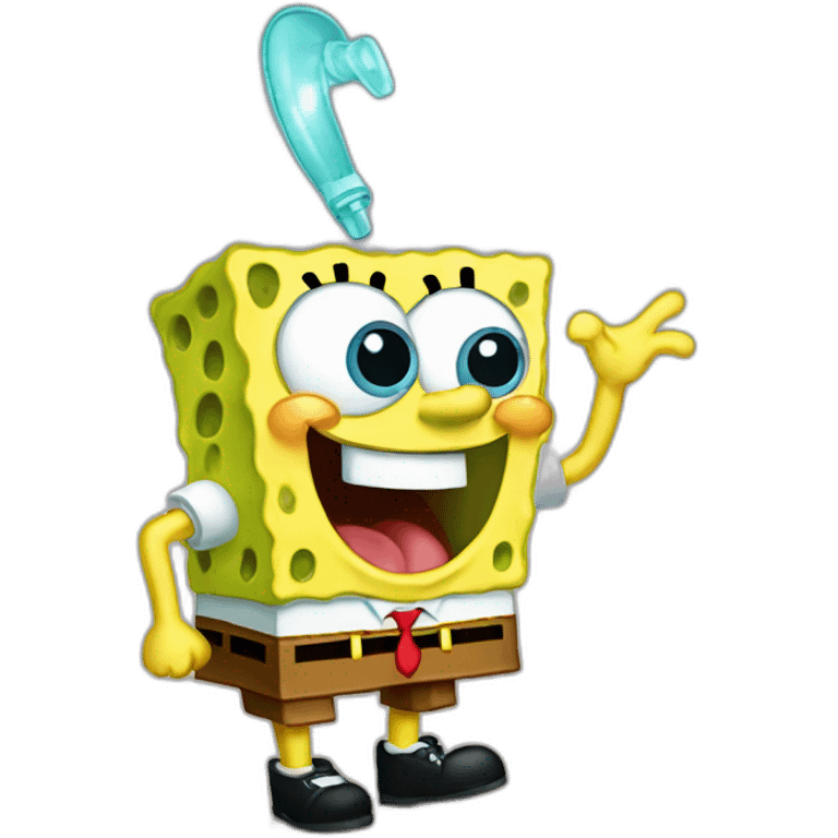 SpongeBob singing emoji