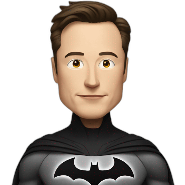 elon musk is batman emoji