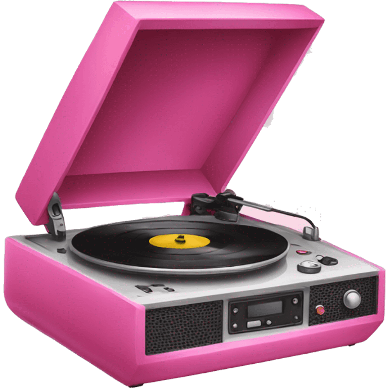 pink record player  emoji