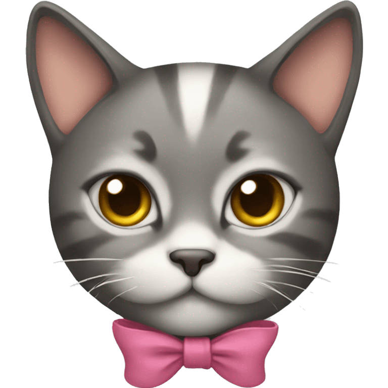 Cat with bow emoji