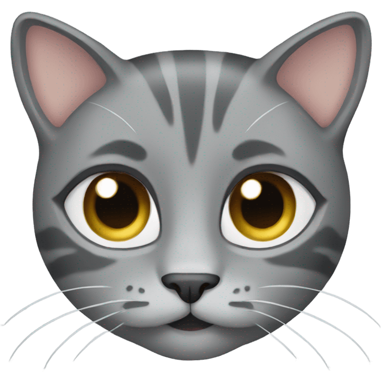 Gray cat emoji