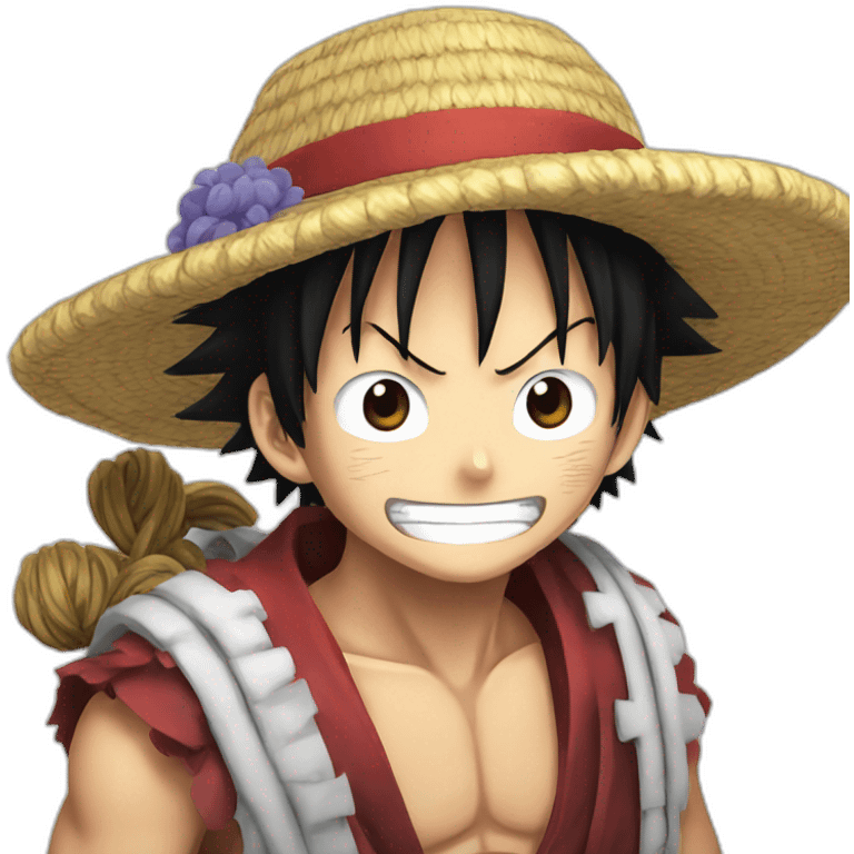 luffy with kaido emoji