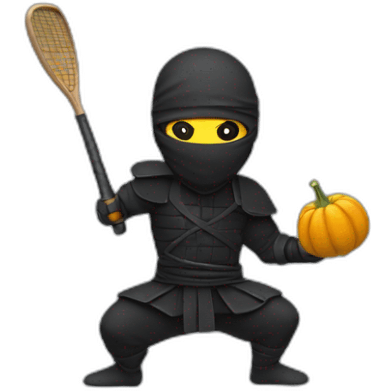 ninja with squash racket emoji