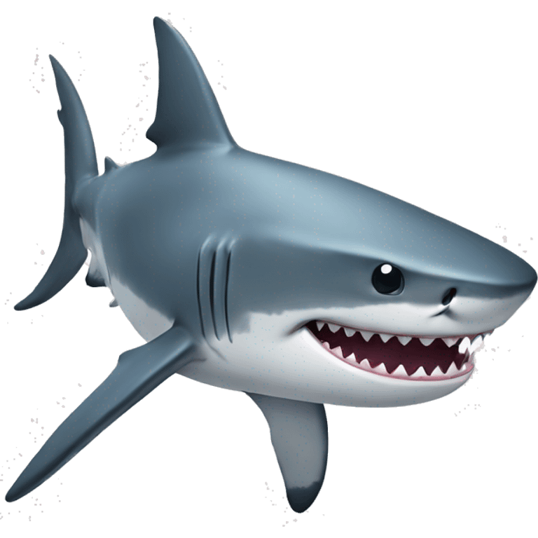 A shark  emoji