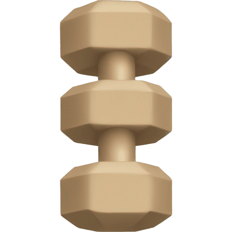 beige dumbbells emoji