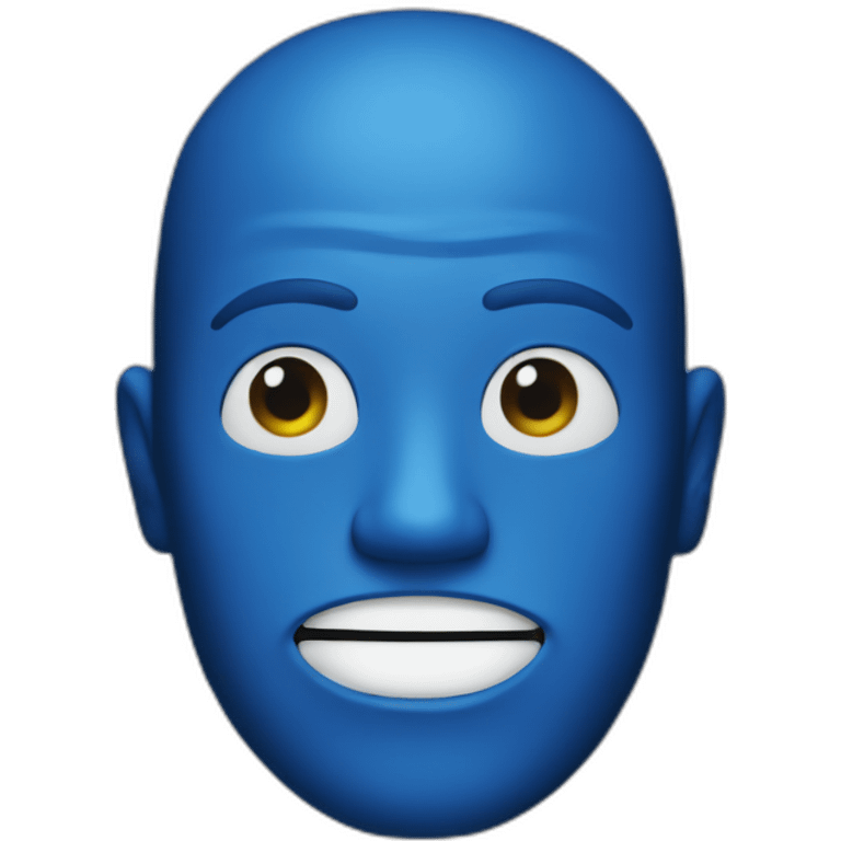 Blue man emoji