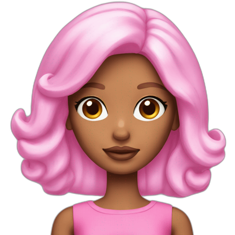 Sleepy barbie girl emoji