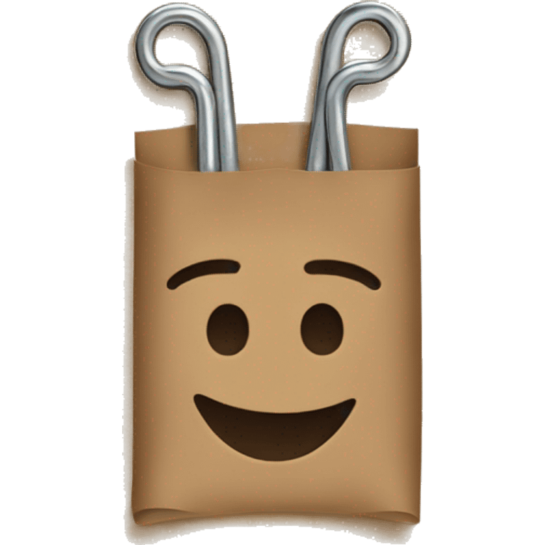  brown paper clips emoji