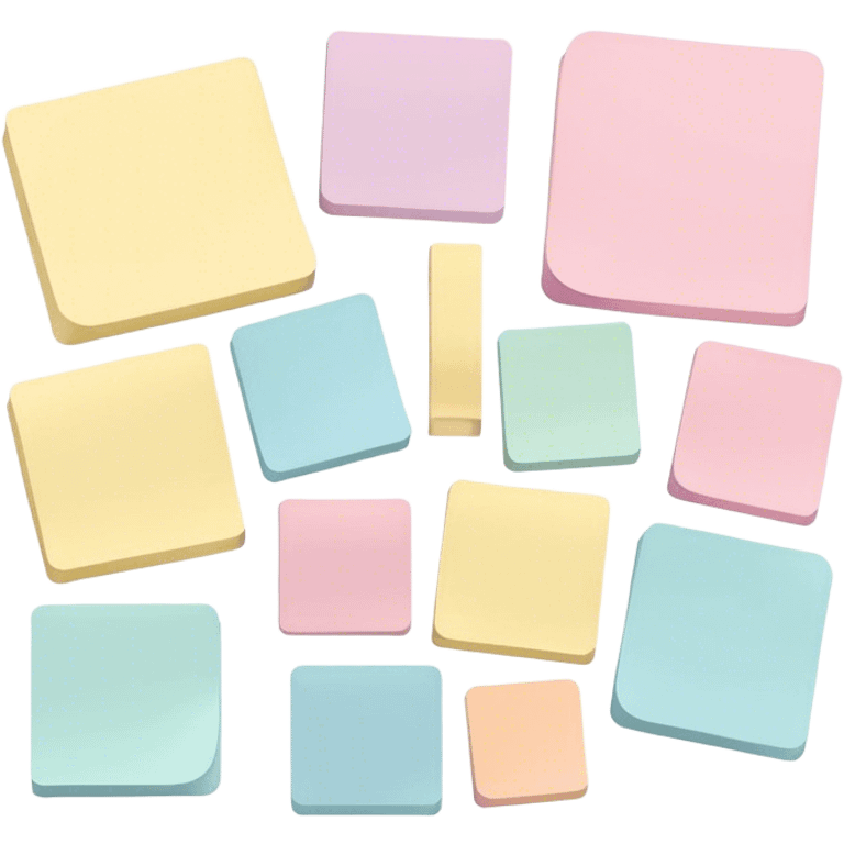 pastel sticky notes emoji