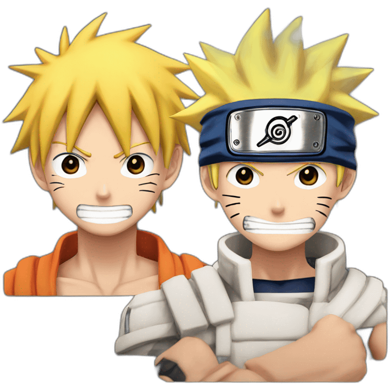 luffy and naruto emoji