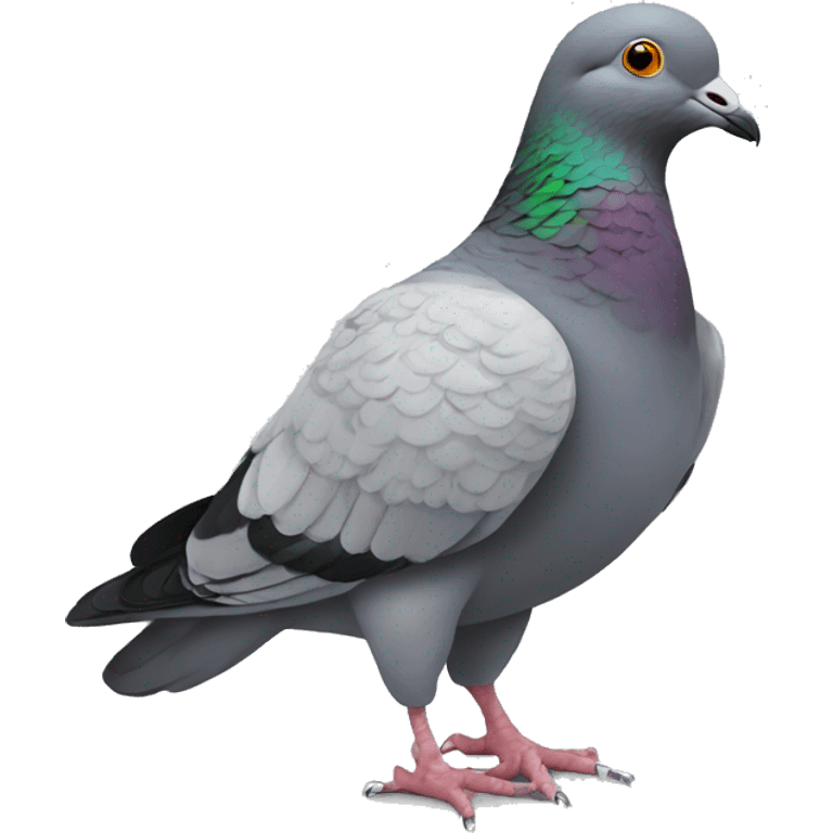 pigeon + human feet emoji