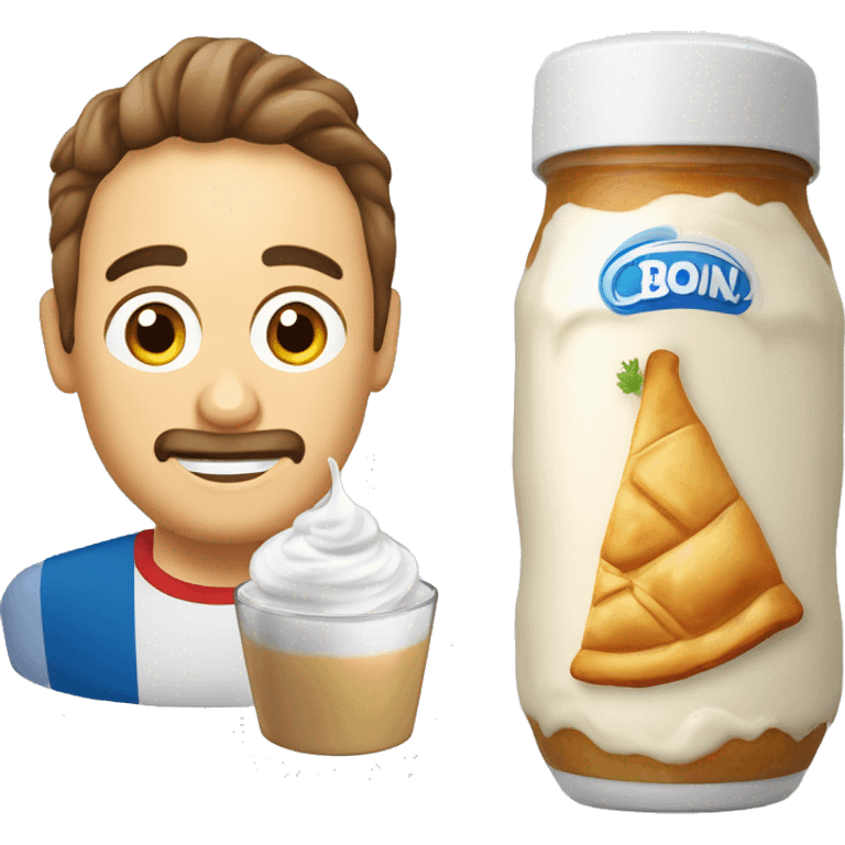 Serbian burek and yogurt in a bottle  emoji