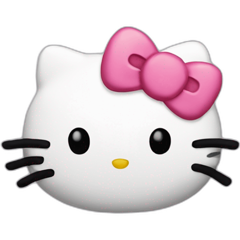 hello kitty hear emoji