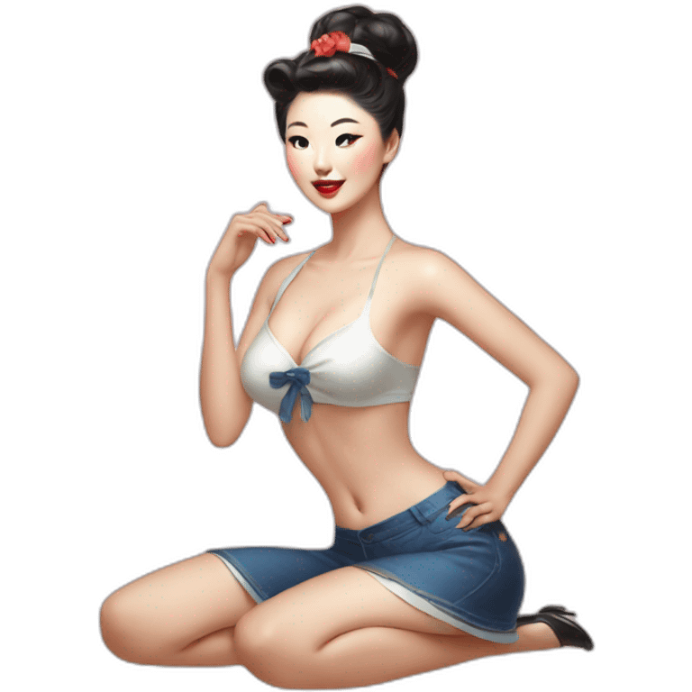 pin up Korean emoji