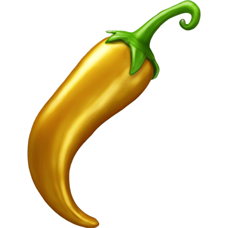 Gold chili pepper  emoji