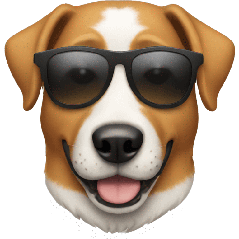 Dog with sunglasses  emoji