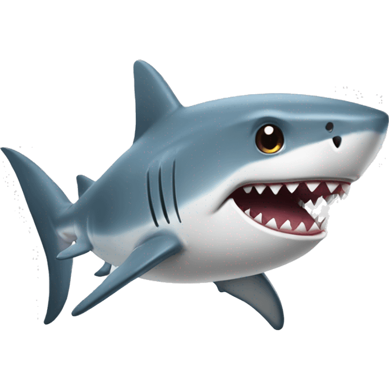 shark with talking head emoji