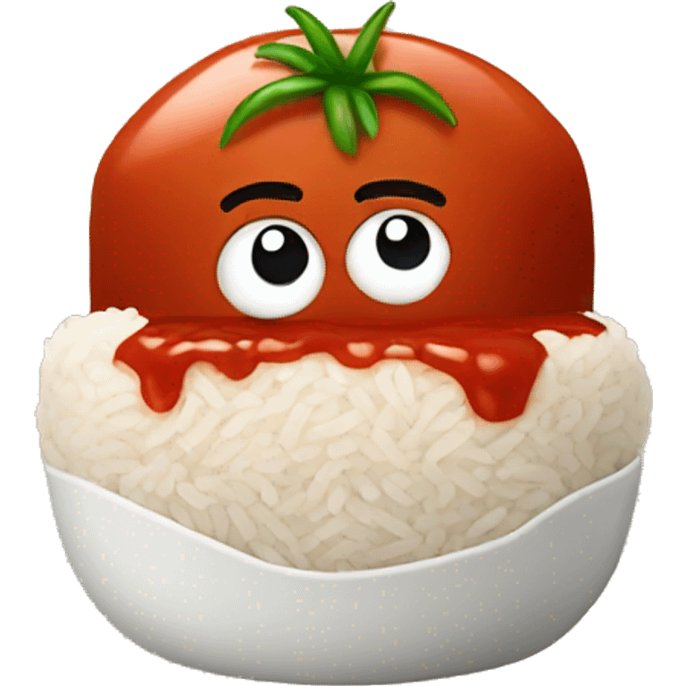 rice with tomato sauce emoji