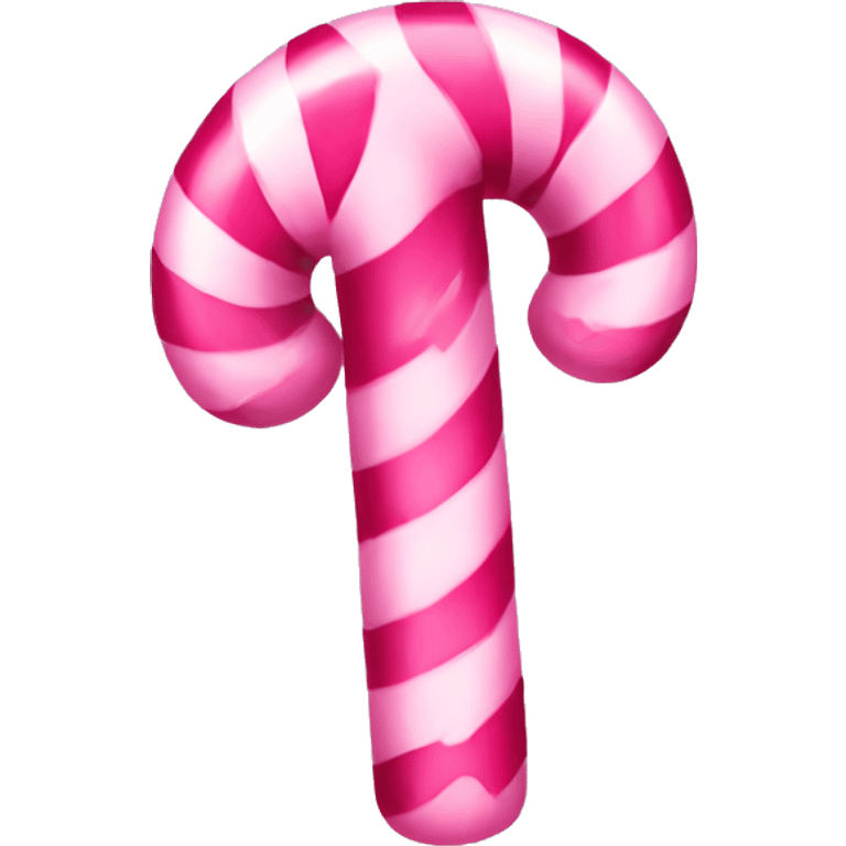 Pink candy cane emoji