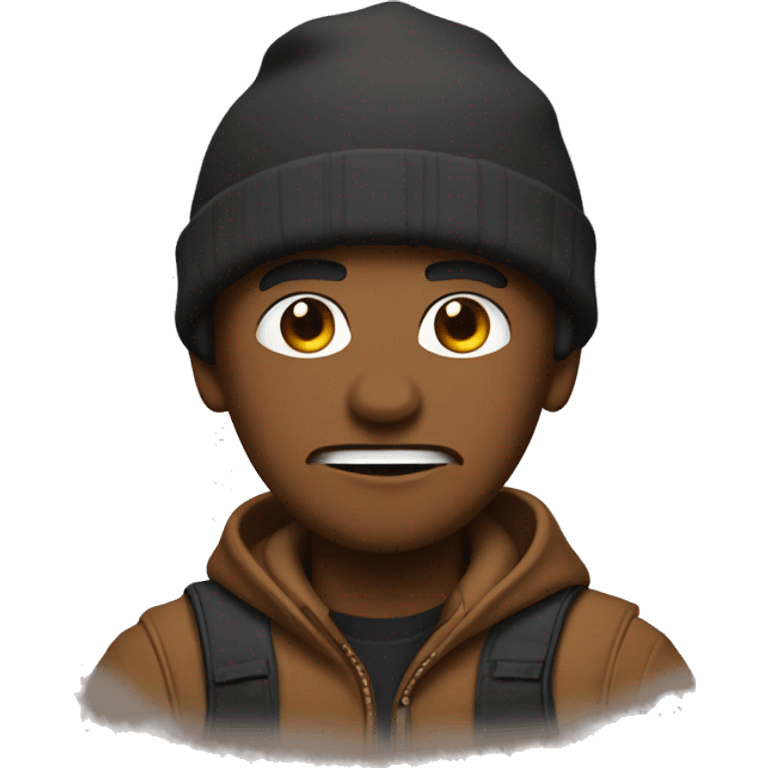 Edgar brawl star, brown ski emoji