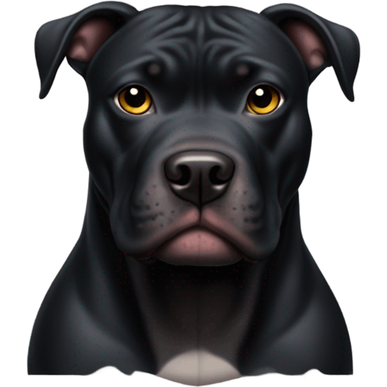 All Black Pitbull emoji